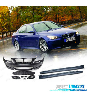 KIT CARROCERIA BMW E60 E61 03-07 PARAGOLPES + TALONERAS LOOK M5