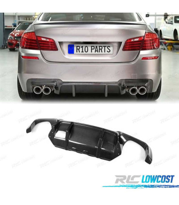 DIFUSOR BMW F10 F11 10-13 LOOK M5 NEGRO BRILLO