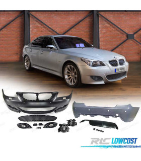 KIT CARROCERIA BMW E60 03-07 LOOK M5 PARAGOLPES DELANTERO + TRASERO + NIEBLAS