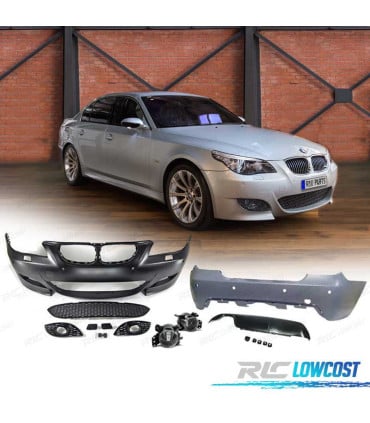 KIT CARROCERIA BMW E60 03-07 LOOK M5 PDC SRA + NIEBLAS