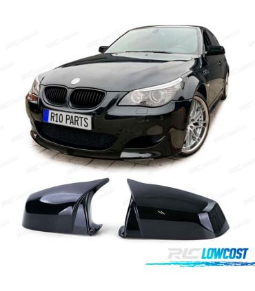 CARCASAS ESPEJO PARA BMW E60 E61 07-09 LOOK M NEGRO BRILLO