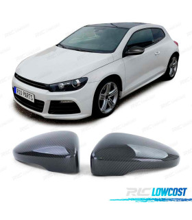 CARCASA ESPEJOS PARA VOLKSWAGEN VW SCIROCCO PASSAT BEETLE CARBONO