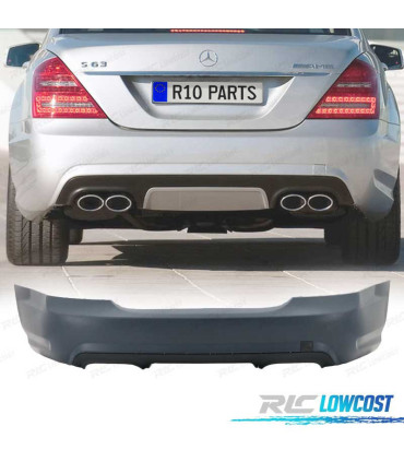 PARAGOLPES TRASERO MERCEDES CLASE S W221 05-11 LOOK AMG S65