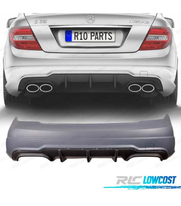 PARAGOLPES TRASERO MERCEDES C W204 07-14 LOOK AMG C63