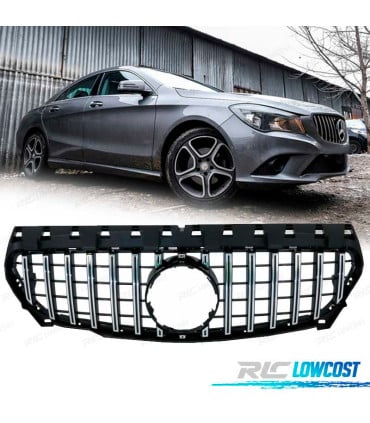 PARRILLA MERCEDES CLA C117 13-18 LOOK AMG GT NEGRO CROMO