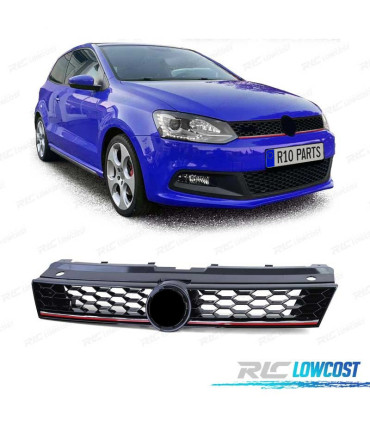 PARRILLA VOLKSWAGEN VW POLO 6R 6C 09-17 LOOK GTI FRANJA ROJA