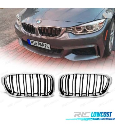 PARRILLA BMW F30 F31 LOOK M3 CROMO NEGRO