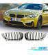 PARRILLAS BMW F32 F33 F36 13-18 LOOK M4 NEGRO CROMO