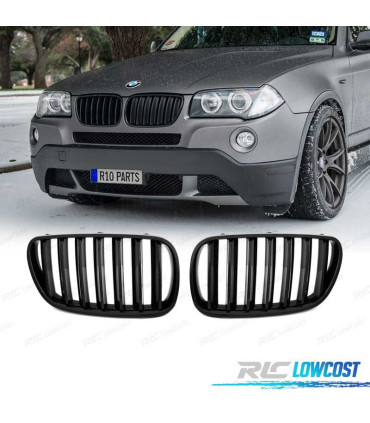 PARRILLAS BMW X3 E83 LCI 06-10 NEGRO BRILLO