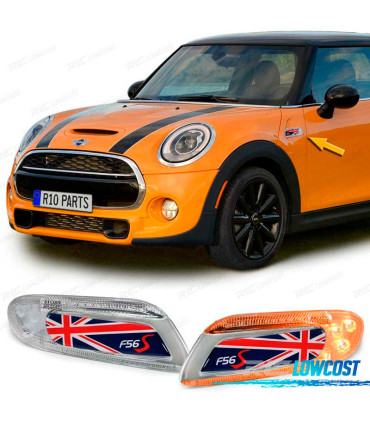 INTERMITENTES LATERALES PARA MINI COOPER F55 F56 F57 LED UK FLAG ROJO AZUL