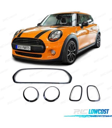 MARCO FAROS PARRILLA MINI F55 F56 F57 NEGRO BRILLO