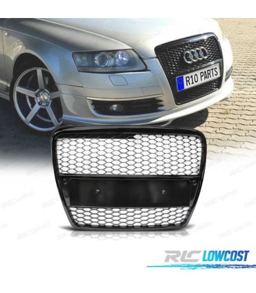 PARRILLA AUDI A6 C6 04-08 LOOK RS NEGRO BRILLO