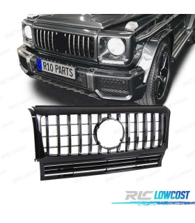PARRILLA MERCEDES CLASE G W463 90-12 LOOK AMG C63 NEGRO CROMADO