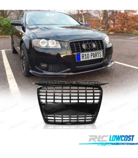PARRILLA AUDI A3 8P 05-08 LOOK S LINE NEGRO BRILLO