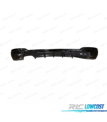 DIFUSOR TRASERO BMW F34 GT 13-19 LOOK M PERFORMANCE NEGRO BRILLANTE 2 SALIDAS IZQUIERDA