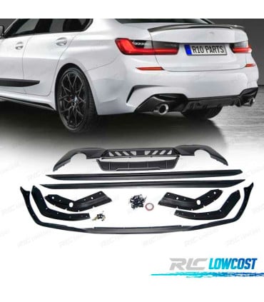 KIT CARROCERIA BMW G20 19-22 LOOK M PERFORMANCE NEGRO MATE + SPLITTERS