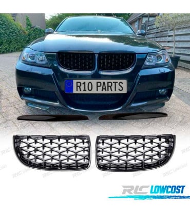 PARRILLAS BMW E90 E91 05-08 NEGRO DIAMANTE