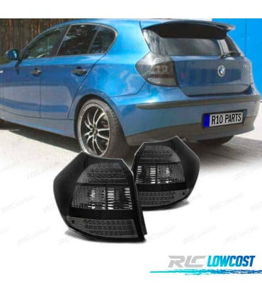 PILOTOS BMW E87 04-07 LED FONDO CROMO AHUMADO