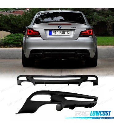 DIFUSOR BMW E82 E88 LOOK M PERFORMANCE DOBLE SALIDA