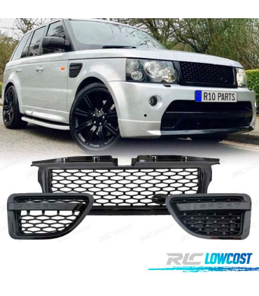 PARRILLA + BRANQUIAS RANGE ROVER SPORT 06-09 BLACK EDITION