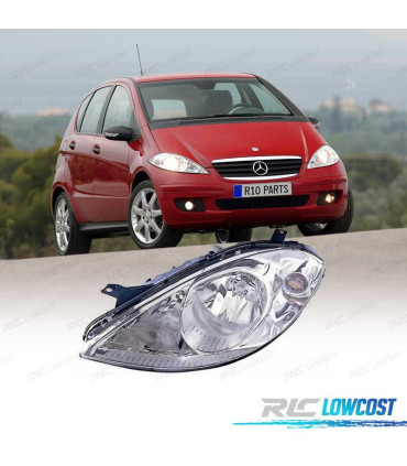 FARO IZQ MERCEDES CLASE A W169 04-08 H7 CROMO