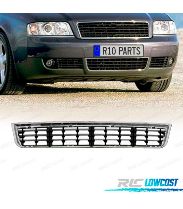 PARRILLA AUDI A4 B6 NEGRA BORDE CROMADO