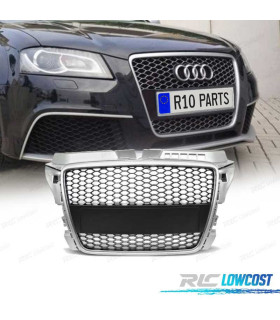 PARRILLA AUDI A3 8P 08-12 LOOK RS3 GRIS CLARO