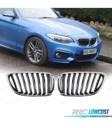 PARRILLA BMW F22 F23 LOOK M PERFORMANCE CROMO NEGRO