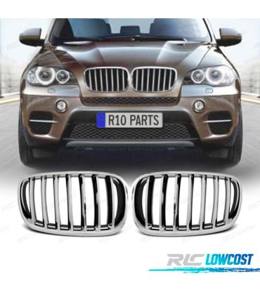 PARRILLA BMW X5 X6 E70 E71 10-13 LOOK M PERFORMANCE CROMO