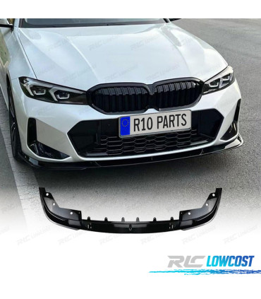 SPOILER LIP BMW G20 LCI 23-25 LOOK M 3D NEGRO BRILLO