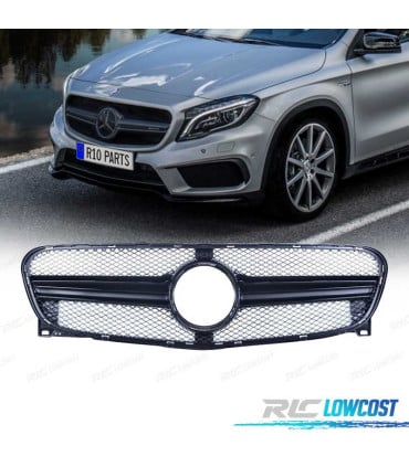 PARRILLA MERCEDES CLASE GLA X156 14-16 LOOK AMG NEGRO BRILLO