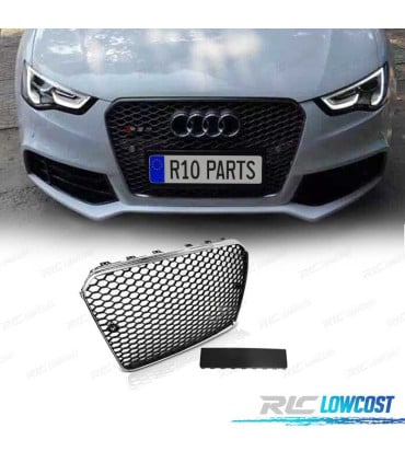 PARRILLA AUDI A5 12-16 LOOK RS5 NEGRO CROMO
