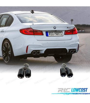 COLAS DE ESCAPE BMW G30 18-21 LOOK M5 CROMADO
