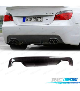 DIFUSOR BMW E60 03-10 LOOK M DOBLE SALIDA CARBONO