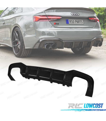 DIFUSOR AUDI A5 S LINE 21- LOOK S5 NEGRO BRILLO
