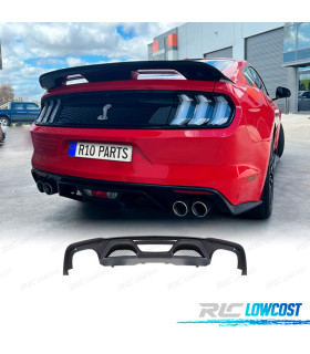 DIFUSOR FORD MUSTANG 15-17 LOOK GT500 SALIDA DOBLE