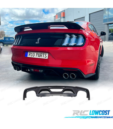 DIFUSOR FORD MUSTANG 15-17 LOOK GT500 SALIDA DOBLE