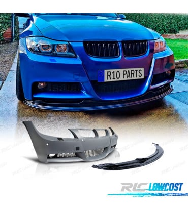 PARAGOLPES BMW E90 E91 05-08 LOOK M PDC SRA + SPOILER DELANTERO M PERFORMANCE