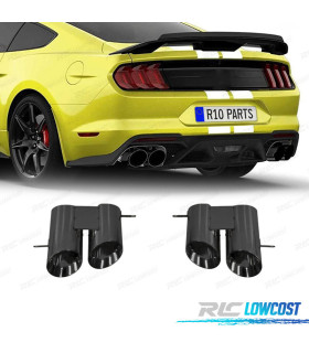 COLAS ESCAPE FORD MUSTANG 15-23 LOOK GT500 NEGRO BRILLO