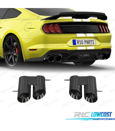 COLAS ESCAPE FORD MUSTANG 15-22 LOOK GT500 NEGRO BRILLO