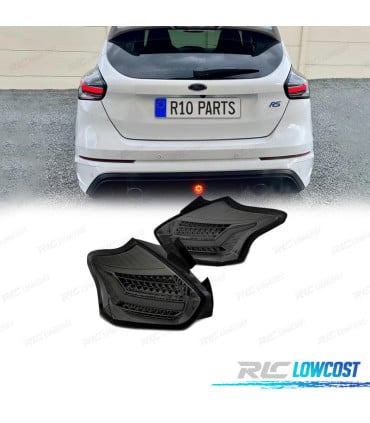PILOTOS LED BAR PARA FORD FOCUS 3 HATCHBACK 14-17 LED DINAMICO AHUMADO