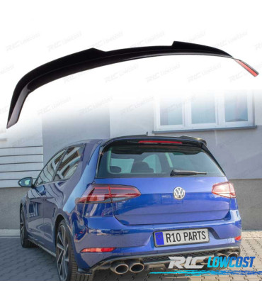 ALERON SPOILER VOLKSWAGEN VW GOLF 7 7.5 LOOK R-LINE NEGRO BRILLO