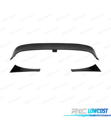 ALERON SPOILER VOLKSWAGEN VW GOLF 7 7.5 GTI R LOOK CLUBSPORT NEGRO BRILLO