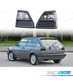 PILOTOS VOLKSWAGEN VW GOLF MK2 83-91 NEGRO CHROMO