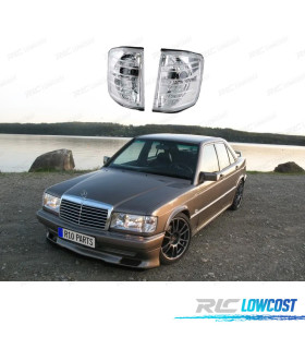 INTERMITENTES FRONTALES CROMO PARA MERCEDES 190 W201 82-93