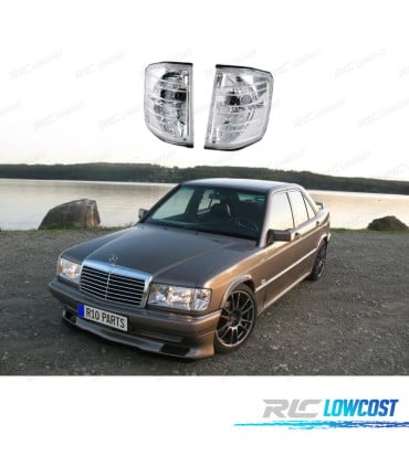 INTERMITENTES FRONTALES CROMO PARA MERCEDES 190 W201 82-93