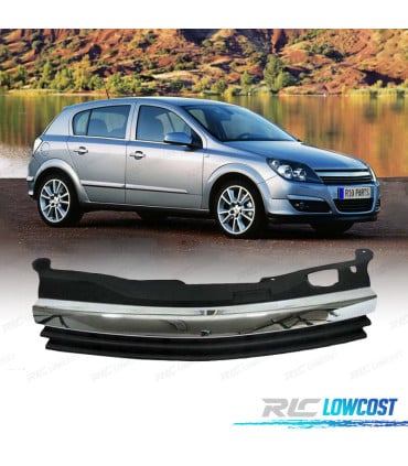 PARRILLA OPEL ASTRA H 04-07 NEGRO MOLDURAS CROMADAS