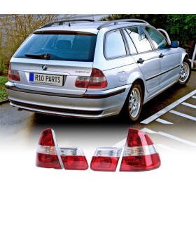 PILOTOS BMW E46 98-05 ROJO BLANCO