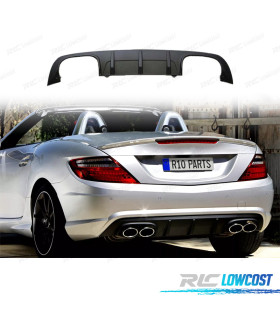 DIFUSOR MERCEDES CLASE SLK R172 11-15 LOOK AMG DOBLE SALIDA