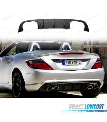DIFUSOR MERCEDES CLASE SLK R172 11-15 LOOK AMG DOBLE SALIDA